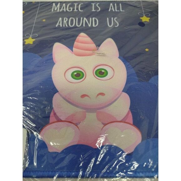 Pink Unicorn Mouse Pad 8 x 9.5 "Magic is All around us" Cute Gift Idea - Picture 3 of 5
